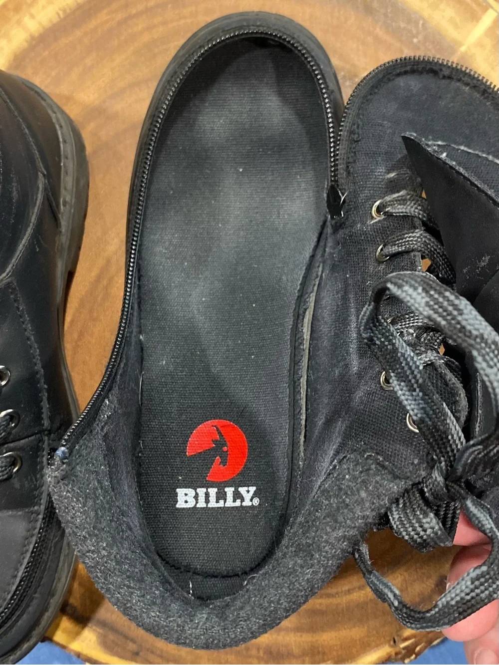 BILLY Boy’s Lug II Black Boots Size 1